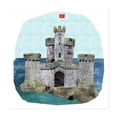 thumbnail image 1 of Tower of refuge - Isle of Man Collage Architecture Fantasy Watercolor Seascape Illustration Unframed Wall Art Print 18 x 18 inches, 1 of 9