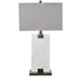 thumbnail image 1 of Towers 30" White Marble Table Lamp, 1 of 6