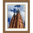 thumbnail image 1 of Towers of the Uppsala Cathedral 2x Matted 28x34 Large Gold Ornate Framed Art Print by The Cityscape Art Print Series, 1 of 2