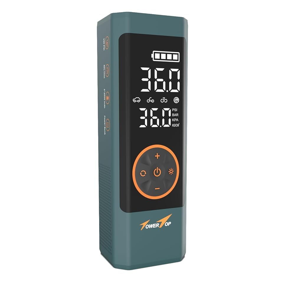 Towertop Air Compressor,150PSI, Air Pump for Car Bike Motorcycle Ball