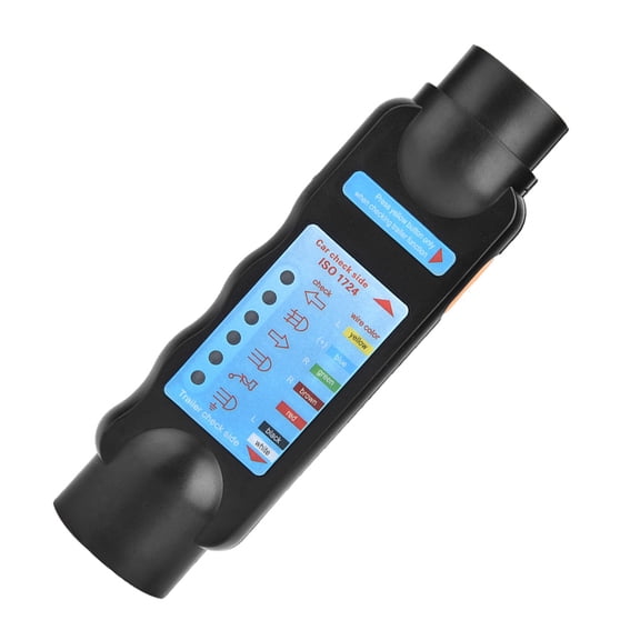 Towing Light Wiring Tester, Blue Wear Resistant 12V 7 Pin Plug And Play Trailer Plug ABS Plastic For Commercial Car