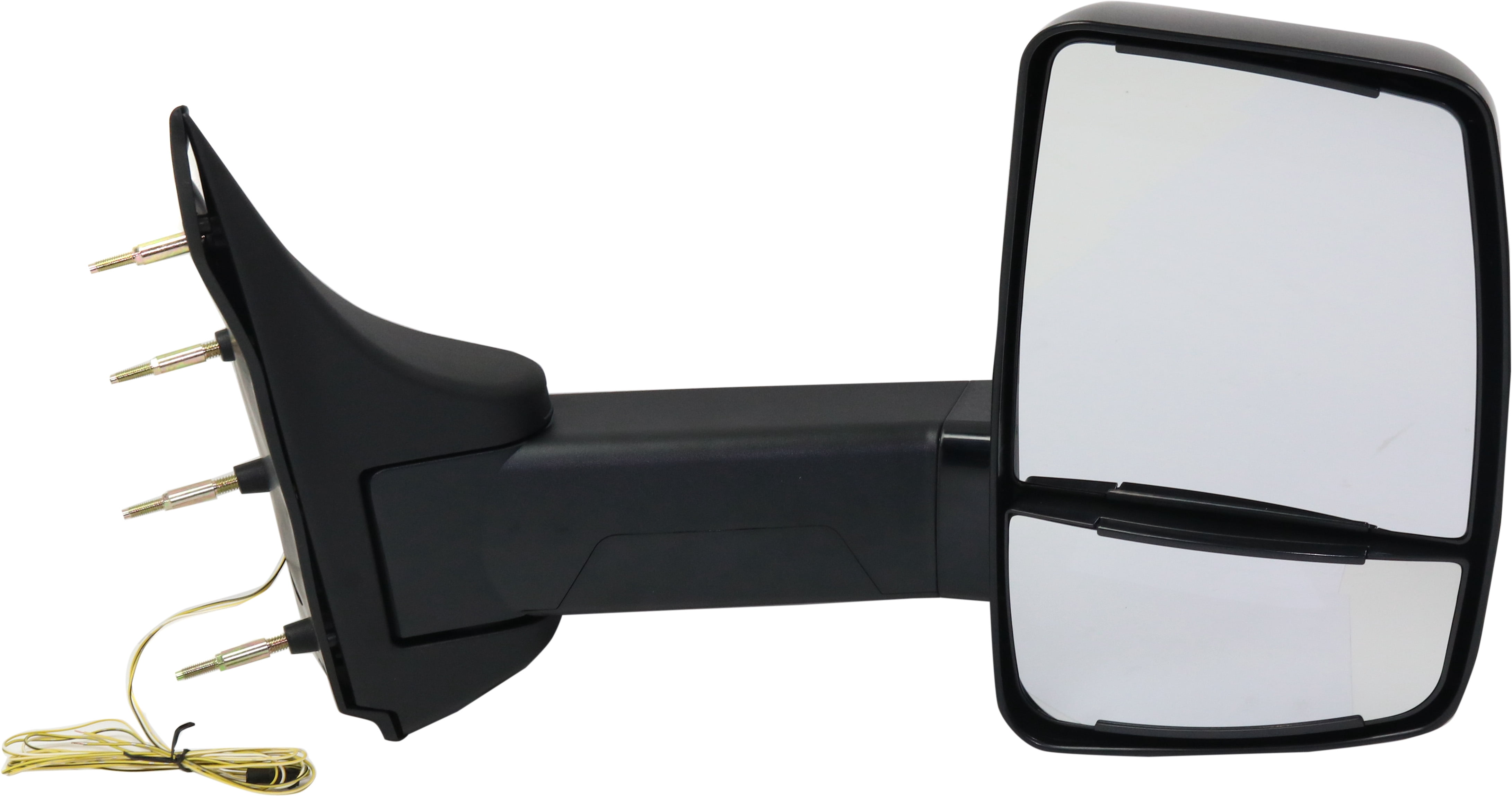 Towing Mirror Compatible With 1992-1998 Ford E-350 Econoline 1992-2002 Club Wagon Right Passenger Side In-housing Signal Light Paintable Kool-Vue