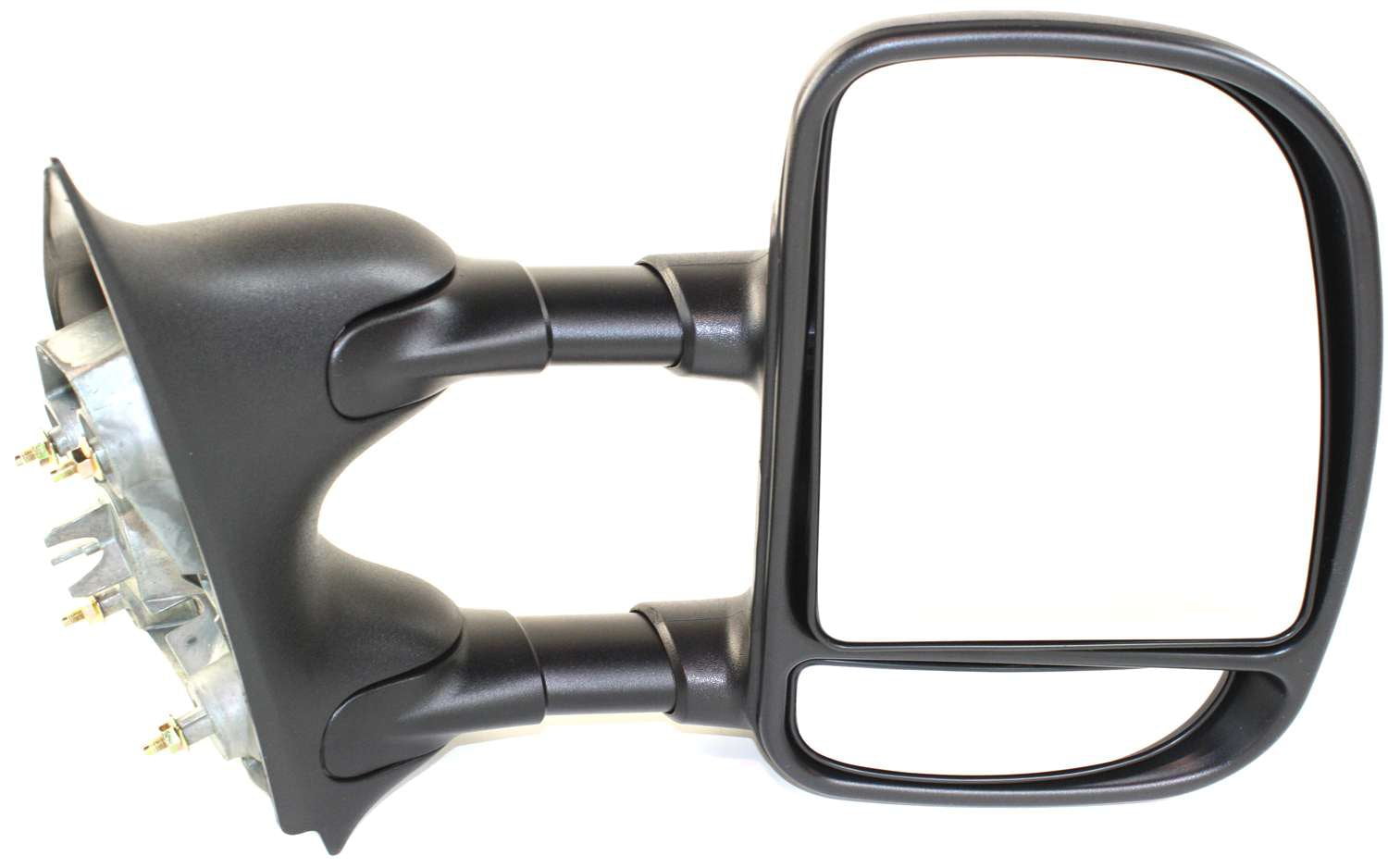 Towing Mirror Compatible With 1999-2007 Ford F-250 Super Duty F-350 Right Passenger Side w/ Blind Spot Corner Glass Textured Black Kool-Vue