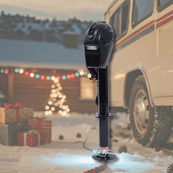 TowingMaster Electric Trailer Jack, 5,000 lb Capacity, Heavy-Duty Lifting Solution, Sturdy for Cars, RVs, Trucks