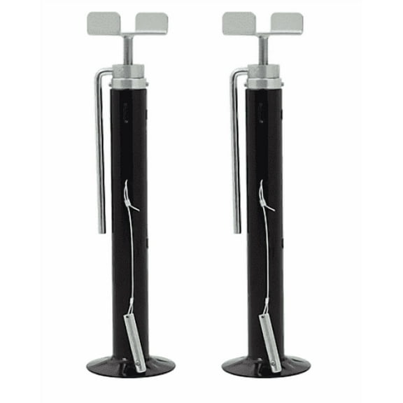 TowingMaster RV Slide-Out Stabilizer (A pair), 5000 Lbs Capacity Each Adjustable Height Range Support Heavy-Duty Steel Stabilizer with Wide Base for Slide-Out Rooms