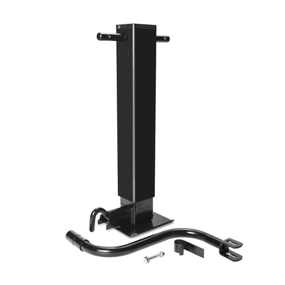 Towingmaster 12,000 lbs Capacity Square Weld on Trailer Jack, Sidewind Heavy-Duty Direct Weld Trailer Jack, Side Pull Pin with Handle Crank, 26'' Travel for Lift Utility RV Campers Boat