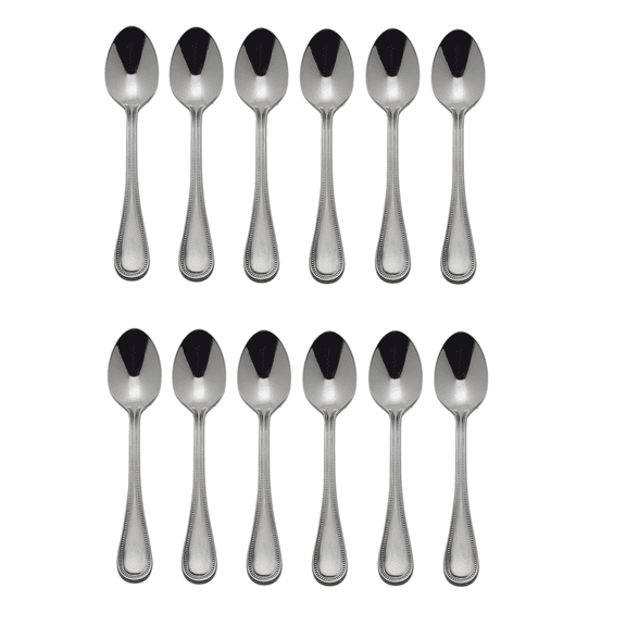 Towle Beaded Antique 18/10 Stainless Steel 6 1/4" Teaspoon (Set of Twelve)