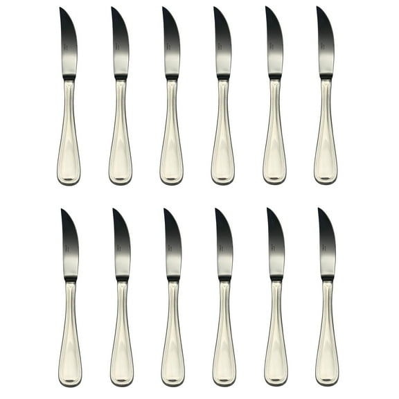 Towle Beaded Antique 18/10 Stainless Steel Steak Knives (Set of Twelve)