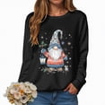 thumbnail image 1 of Towmus Christmas Sweatshirts for Women Funny Santa Xmas Tree Graphic Sweatshirt Loose Casual Pullover Tops, 1 of 6
