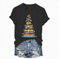 thumbnail image 1 of Towmus Christmas T Shirts Women Merry and Bright Graphic Tee Casual Xmas Holiday Shirt Tops, 1 of 5
