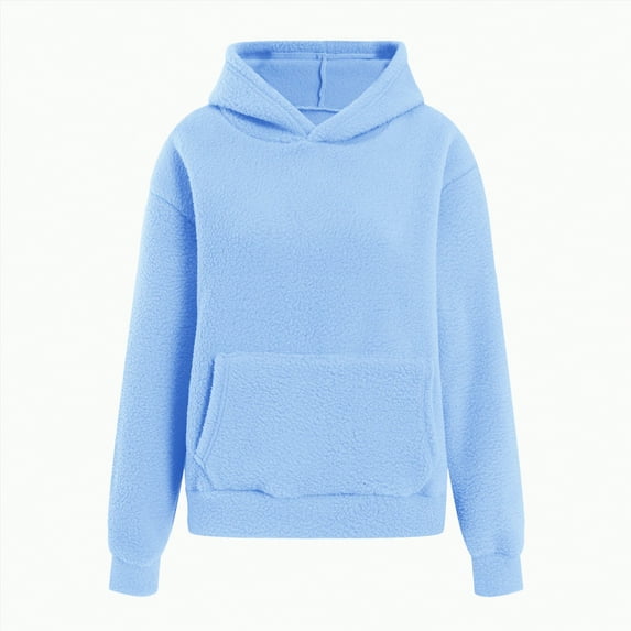 Towmus Fuzzy Fleece Winter Coats for Women Oversized Hoodies Fleece Sweatshirts Lightweight Fall Fashion 2025 Pullover Sweaters Clothes with Pockets