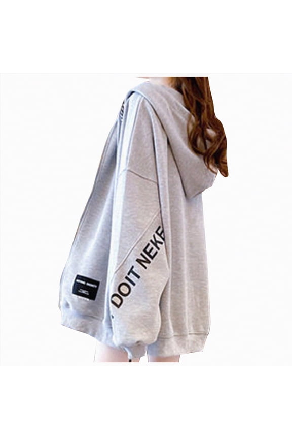 Gothic Hoodie With Sleeve Letter Print - Dark Harajuku Sportswear With Patches - Casual Oversize Street Hip Hop Trend