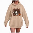 thumbnail image 1 of Towmus Halloween Hoodies for Women Novel Cartoon Sweatshirt Casual Long Sleeve Pullover Tops with Pockets, 1 of 6