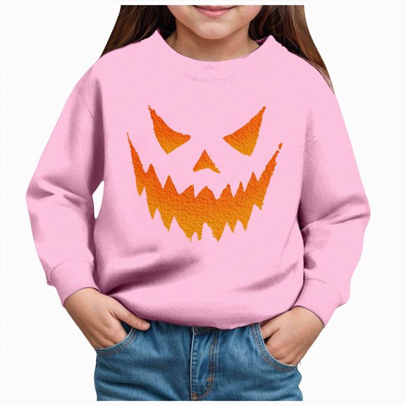 Towmus Halloween Sweatshirt for Girl Oversized Sequin Ghost Shirts Sweater Crewneck Fall Pullover Tops