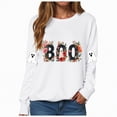 thumbnail image 1 of Towmus Halloween Sweatshirts Casual Long Sleeve Womens Fall Winter Sweatshirt Floral Printing Graphic Pullover, 1 of 5