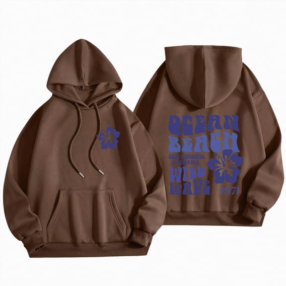 Towmus Hoodie for Teen Girls Cute Preepy Graphic Sweatshirts Women Clothes Y2K Tops With Pockets