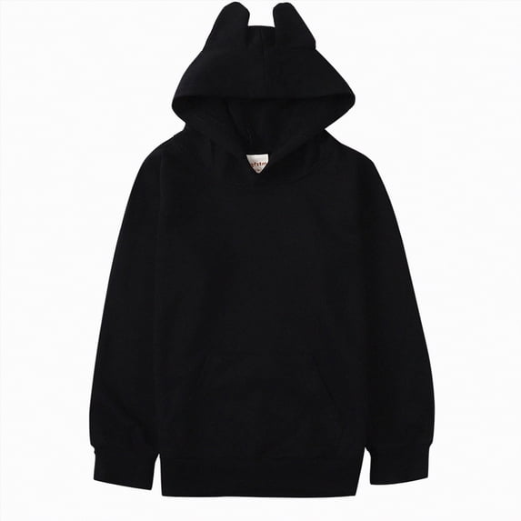 Towmus Hoodies for Boy/Girl Fleece Hooded Sweatshirts Solid Thickened Warm Long Sleeve Pullover Tops with Pocket
