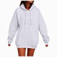 thumbnail image 1 of Towmus Hoodies for Women Plus Size Sweatshirts Casual Sweaters Tops Fleece Cute Workout Sweatshirt Fall Fashion Outfits 2025, 1 of 6