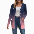 thumbnail image 1 of Towmus Long Cardigans for Women Casual Cardigan Sweaters Fashion Open Front Long Sleeve Coats, 1 of 6
