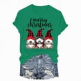 thumbnail image 1 of Towmus Merry Christmas Shirts for Women Gnomes Graphic T-Shirt Short Sleeve Casual Xmas Holiday Pullover Tops, 1 of 5