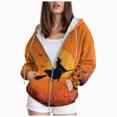 thumbnail image 1 of Towmus Oversize Hoodies for Women Y2K Halloween Sweatshirt Zip Up Jackets Long Sleeve Cardigan Sweater Shirts, 1 of 5