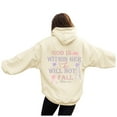 thumbnail image 1 of Towmus Oversized Hoodies for Women Fall Letter Printede Sweatshirts Pullover Womens Clothes with Pocket, 1 of 5