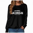 thumbnail image 1 of Towmus Oversized Sweatshirt for Women Los Angeles Graphic Hoodies Pullover Sweater Crewneck Long Sleeve Casual Fleece Tops, 1 of 5