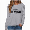 thumbnail image 1 of Towmus Oversized Sweatshirt for Women Los Angeles Graphic Hoodies Pullover Sweater Crewneck Long Sleeve Casual Fleece Tops, 1 of 5