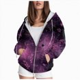 thumbnail image 1 of Towmus Oversized Zip Up Hoodies for Women Fashion Halloween Hooded Sweatshirt Coat Y2K Jacket, 1 of 5
