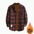 thumbnail image 1 of Towmus Plus Size Classic Flannel Shirt Long Sleeves Casual Button Down Collared Fall Tops M-3XL, 1 of 4