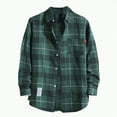 thumbnail image 1 of Towmus Plus Size Plaid Flannel Shirt for Women Long Oversized Button Down Flannel Top Casual Blouses Outfits, 1 of 8
