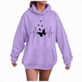 thumbnail image 1 of Towmus Sweat Shirts for Womens Cute Graphic Print Love Heart Pullover Tops Drawstring Hoodie Casual Teens Girls Coats, 1 of 6
