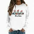 thumbnail image 1 of Towmus Sweatshirts for Women Christmas Holiday Pullovers Fun Graphiprint Crew Neck Long Sleeve Gifts Shirt Hoodies Tops, 1 of 4