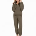 thumbnail image 1 of Towmus Sweatsuits for Women Oversized Quarter Zip Pullover Womens Set 2 Piece Outfits Casual Jogger Pants Lounge Sets Tracksuits with Pockets, AG, 4XL, 1 of 5