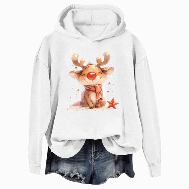 Towmus Unisex Christmas Sweatshirts Printed Graphiprint Funny Hoodie Sweatshirt for Men Women Party Celebration