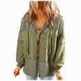 thumbnail image 1 of Towmus Waffle Knit Hoodies for Womens Zip Up 2025 Drawstring Fall Casual Trendy Clothing Jackets Trendy Outfits, 1 of 5