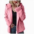 thumbnail image 1 of Towmus Winter Fleece Jacket Women Sherpa Coat Plus Size Fuzzy Hoodie Sweatshirt Trendy Lightweight Zip Up Warm Soft Winter Coats, 1 of 5