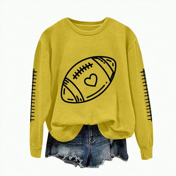 Towmus Women Casual Long Sleeve T Shirts Crewneck Sweatshirts Trendy Loose Shirts for Women Fall Casual Pollover Tops