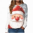 thumbnail image 1 of Towmus Women Christmas Holiday Pullovers Top Fun Graphic Sweatshirts Crew Neck Long Sleeve Xmas Gifts Clothing, 1 of 6