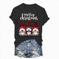 thumbnail image 1 of Towmus Women Christmas Shirt Fall Graphic Crew Neck Tee Shirt Casual Summer Tops Short Sleeve Clothes, 1 of 6