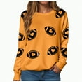 thumbnail image 1 of Towmus Women’s Football Print Graphic Sweatshirt Crewneck Long Sleeve Pullover Tops Oversized Game day Sweatshirts, 1 of 6