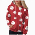 thumbnail image 1 of Towmus Women's Football Sequin Sweatshirt Graphic Hoodies Pullover Baseball Season Long Sleeve Tops with Pockets, 1 of 5