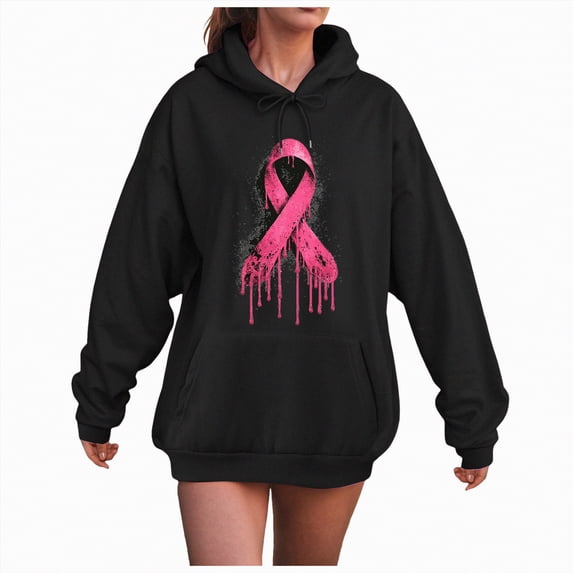 Towmus Women's Graphic Hoodies Cute Graphic Print Love Heart Pullover Tops Drawstring Hoodie Casual Teens Girls Coats with Pocket