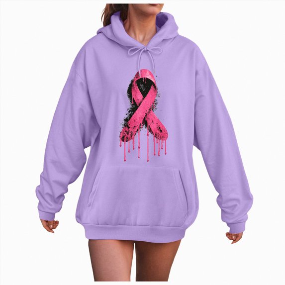 Towmus Women's Graphic Hoodies Cute Graphic Print Love Heart Pullover Tops Drawstring Hoodie Casual Teens Girls Coats with Pocket