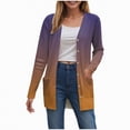thumbnail image 1 of Towmus Women's Lightweight Cardigan Sweaters Summer Fall Oversized Long Sleeve Tops Open Front Cardigans Coat with Pockets, 1 of 6