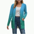thumbnail image 1 of Towmus Women's Lightweight Cardigan Sweaters Summer Fall Oversized Long Sleeve Tops Open Front Cardigans Coat with Pockets, 1 of 6