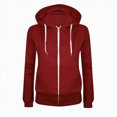 thumbnail image 1 of Towmus Women's Lightweight Cotton Blend Full Zip Up Hoodie Fall Fashion 2025 Trendy Long Sleeve Jackets Winter Clothing Outfits, 1 of 4