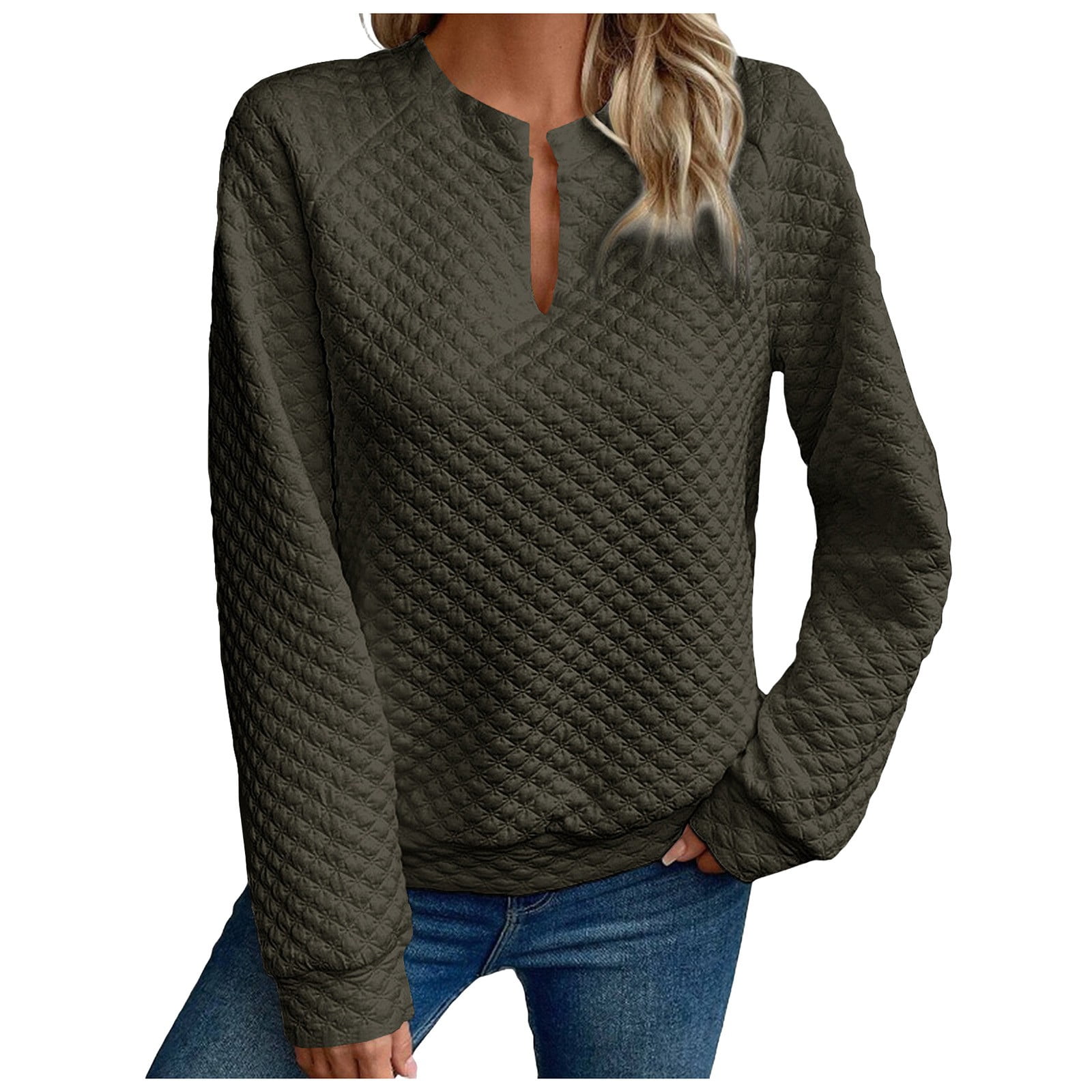 Nicole Miller Women's Notch Neck Raglan Sleeve Top Cotton Gauze Tunic Blouse main image 0