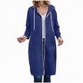 thumbnail image 1 of Towmus Women's Zip Up Hoodies Oversized Long Sleeve Sweatshirts Casual Fall Coat with Pocket S-5XL, 1 of 8