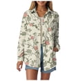 thumbnail image 1 of Towmus Womens Button Down Shirts Dressy Long Sleeve Floral Blouse Business Casual Work Office 2025 Fall Romantic Tops S-5XL, 1 of 5
